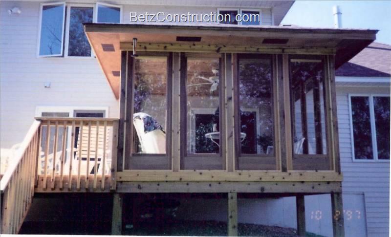 Betz Construction Screen And Panel Porches With Decks And Stairs